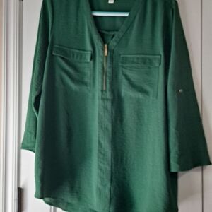 Cato Forest Green Blouse